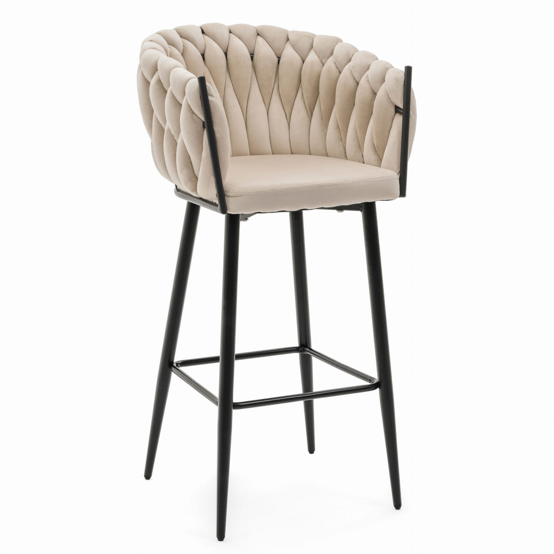 Velours Dining Chair – Black Legs