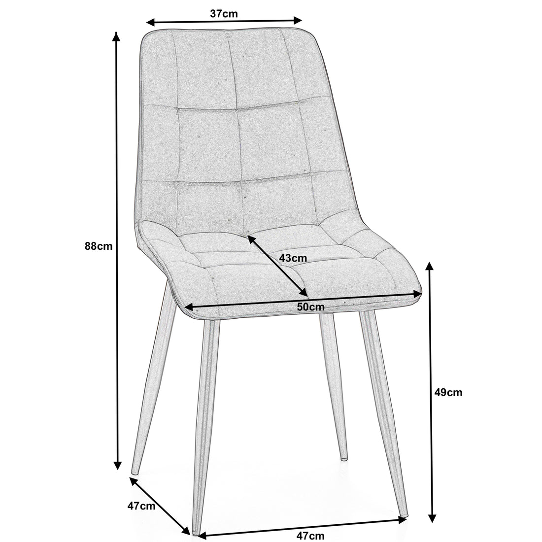 Soft Velour Upholstered Chair